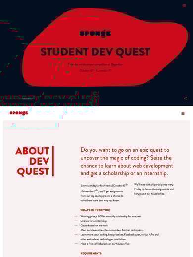 Sponge – Student Dev Quest Thumbnail Preview