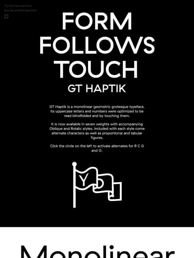 GT Haptik Typeface Thumbnail Preview
