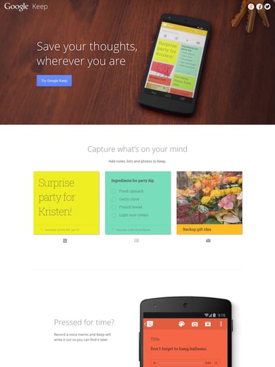 Google Keep Thumbnail Preview