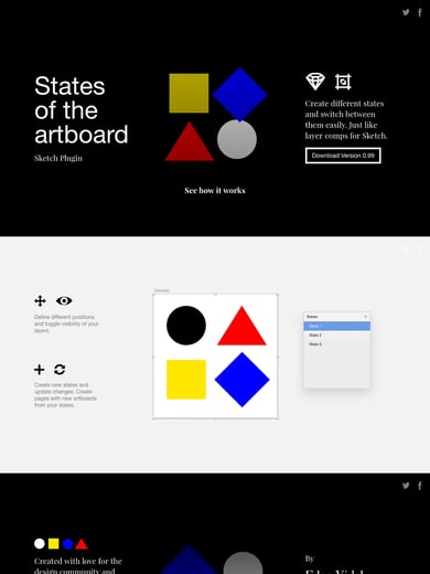 States of the artboard Thumbnail Preview