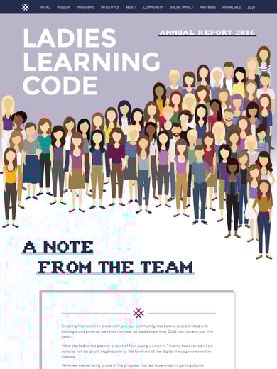 Ladies Learning Code Annual Report Thumbnail Preview