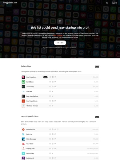 Really Good List Thumbnail Preview