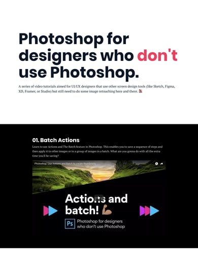 Photoshop for designers who don’t use Photoshop. Thumbnail Preview