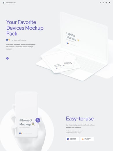 Simple Mockups Thumbnail Preview