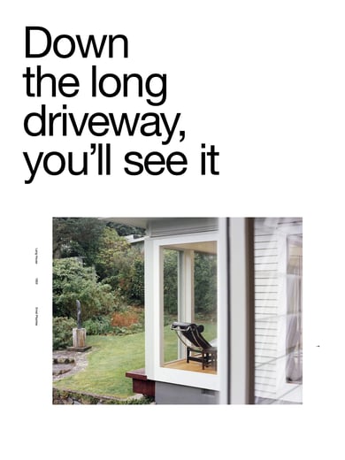 Down the long driveway, you’ll see it Thumbnail Preview