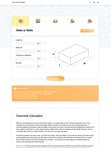 Concrete Calculator Thumbnail Preview