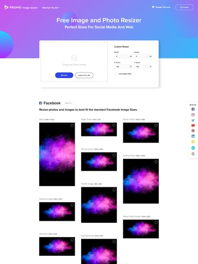 Image Resizer by Promo Thumbnail Preview