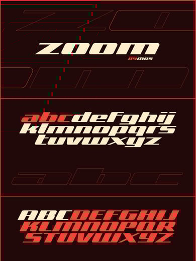 Zoom Typeface Thumbnail Preview