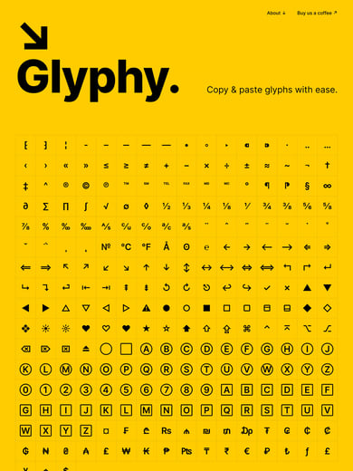 Glyphy Thumbnail Preview