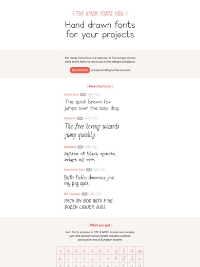 Handy Fonts Thumbnail Preview