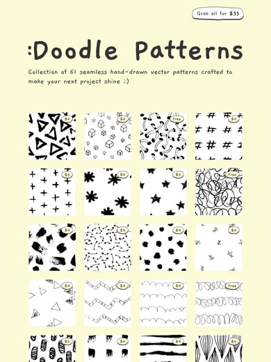 Doodle Patterns Thumbnail Preview