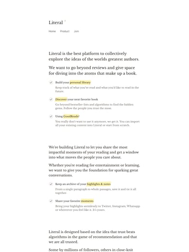 Literal Thumbnail Preview