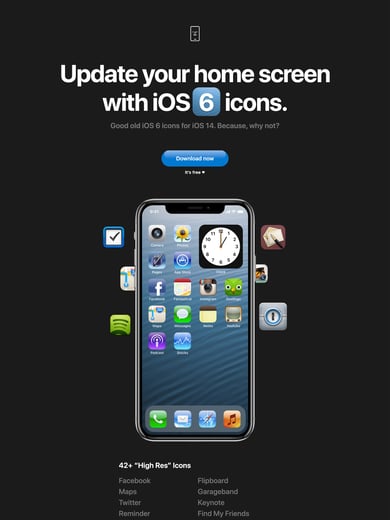 iOS 6 icons Thumbnail Preview