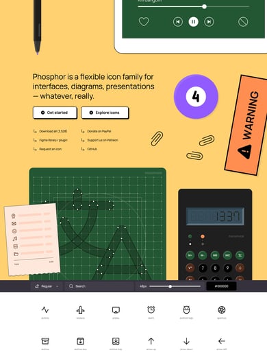 Phosphor Icons Thumbnail Preview