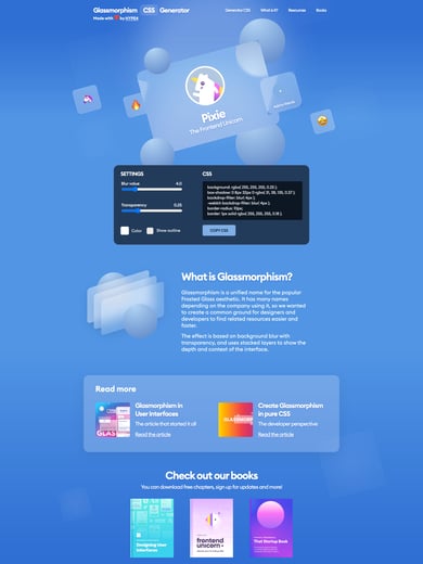 Glassmorphism CSS Generator Thumbnail Preview