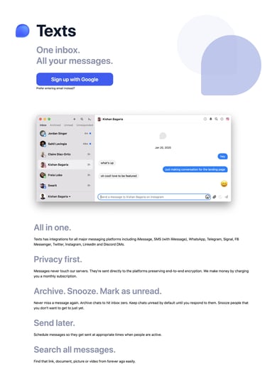 Texts Thumbnail Preview
