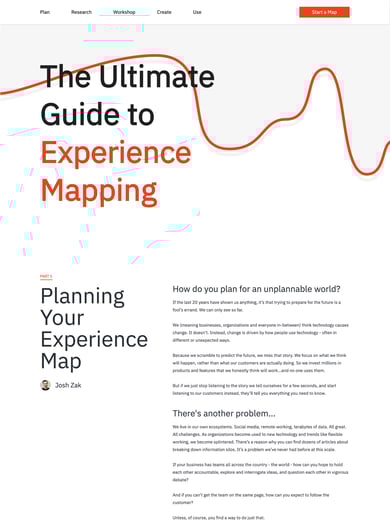 Experience Map Thumbnail Preview