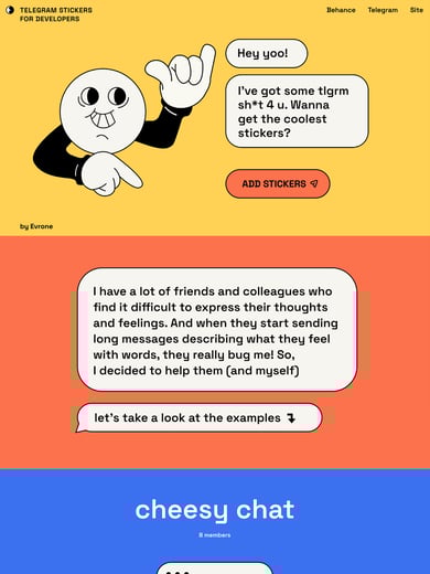 Telegram stickers for developers Thumbnail Preview