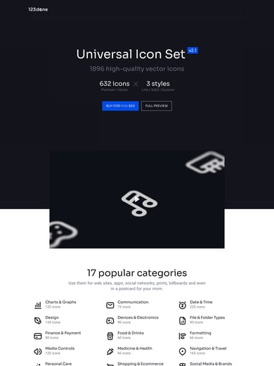 Universal Icon Set Thumbnail Preview