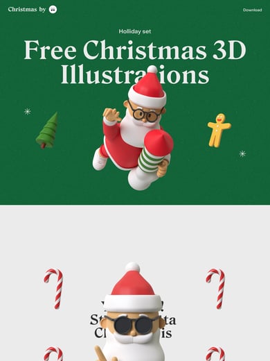 Christmas 3D Illustrations Thumbnail Preview