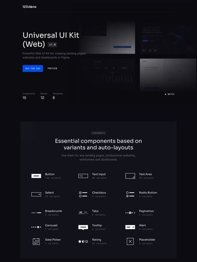 Universal UI Kit for Web Thumbnail Preview