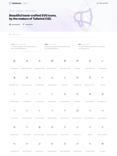 Heroicons v2 Thumbnail Preview