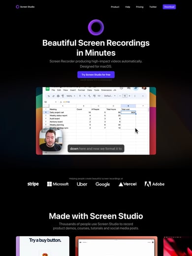 Screen Studio Thumbnail Preview