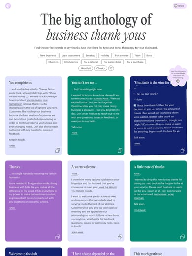 Thank You note generator Thumbnail Preview