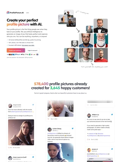 AI Profile Picture Generator Thumbnail Preview