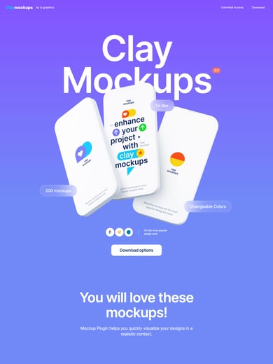 Clay Mockups 3.0 Thumbnail Preview