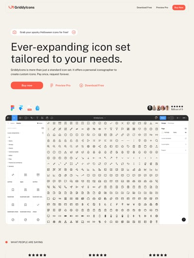 Griddy Icons Thumbnail Preview