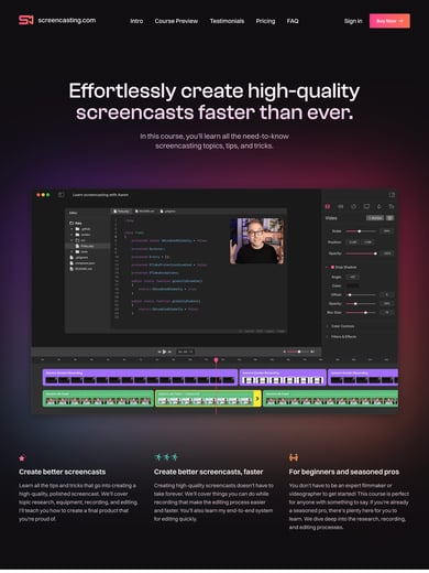 Screencasting Course Thumbnail Preview