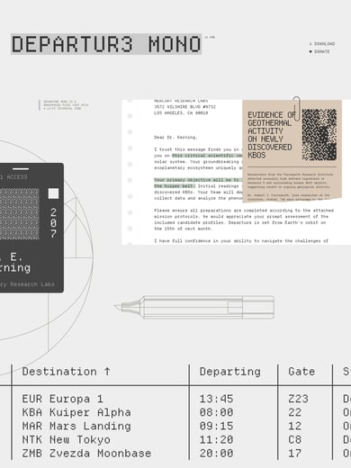 Departure Mono Thumbnail Preview
