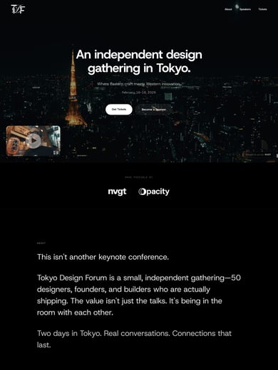 Tokyo Design Forum Thumbnail Preview