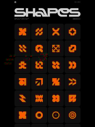 SVG Shapes Thumbnail Preview