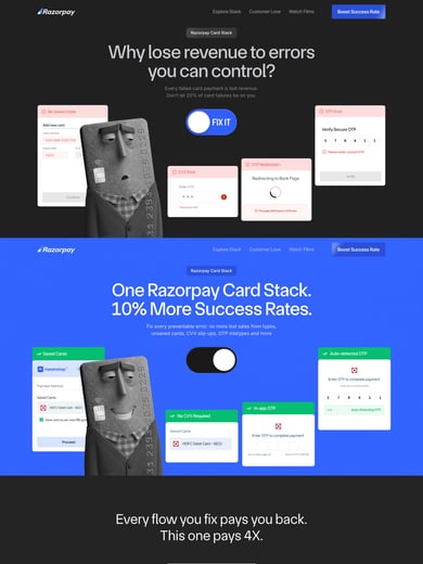 Razorpay Card Stack Thumbnail Preview