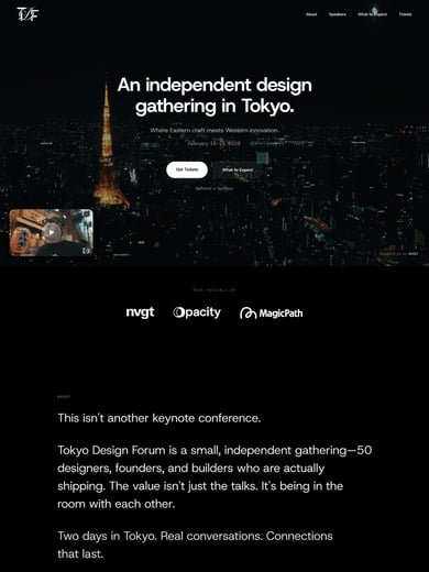 Tokyo Design Forum 2026 Thumbnail Preview