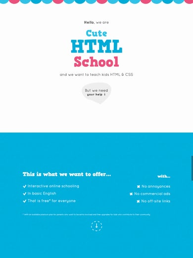 Cute HTML School Thumbnail Preview