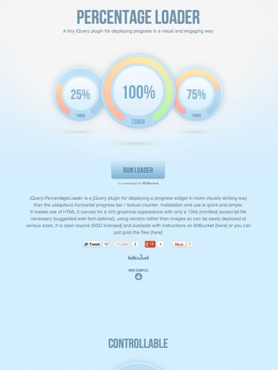 Percentage Loader Thumbnail Preview