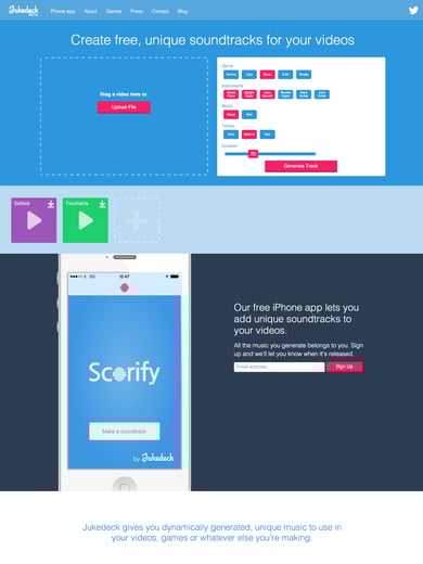 Jukedeck Thumbnail Preview