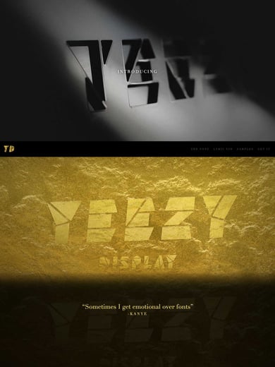 Yeezy Display – The (unofficial) Kanye Font Thumbnail Preview