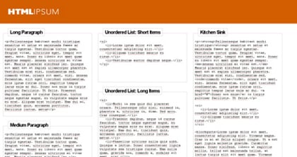 HTML-Ipsum Thumbnail Preview