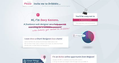 Please Invite Me To Dribbble… Thumbnail Preview