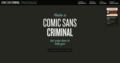 Comic Sans Criminal Thumbnail Preview