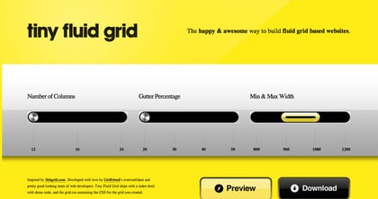 Tiny Fluid Grid Thumbnail Preview