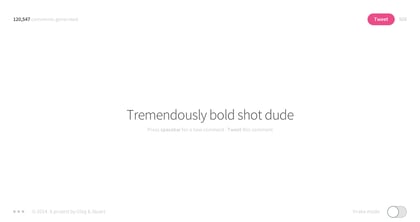 Dribbble Comment Generator Thumbnail Preview
