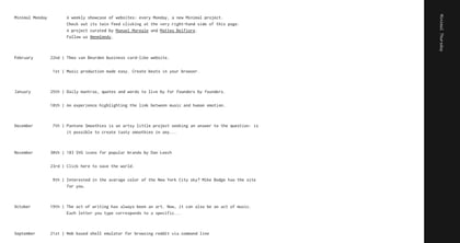 Minimal Monday Thumbnail Preview