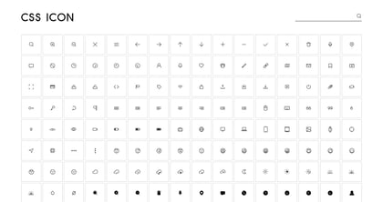 CSS Icon Thumbnail Preview