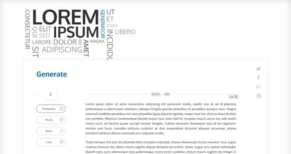 Lorem Ipsum Generator Thumbnail Preview