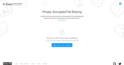 Firefox Send Thumbnail Preview